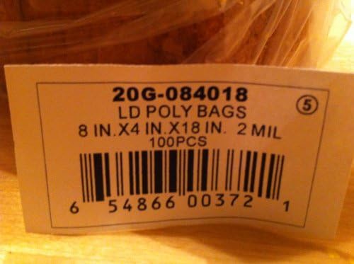 Ücretsiz Büküm Bağları ile Kalın Ekmek Torbaları (100 Paket)