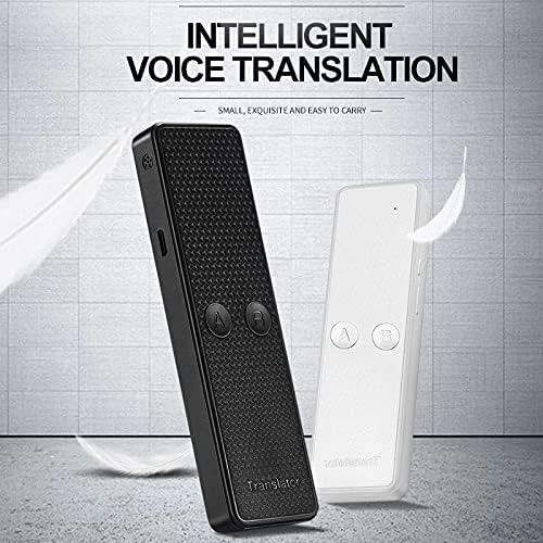 WJCCY Yeni K6 Taşınabilir Çevirmen Akıllı Ses Çevirmen Gerçek Zamanlı Destek Çeviri Çoklu Dil Kayıt Çeviri (Renk: Siyah)