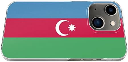 Ulusal Bayrak Desenli (Azerbaycan), Şeffaf, Güzel, Dayanıklı, İnce ve Hafif iPhone 13 Mini Kılıf, Telefonunuzu Hasardan Korur