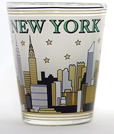 New York Altın ve Siyah Skyline Shot Cam