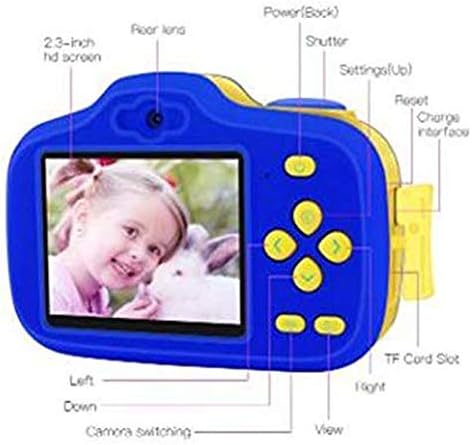 YLHXYPP Çocuklar Kamera, Mini Dijital Kamera 2.3 İnç Karikatür Sevimli Kamera Oyuncaklar Çocuk 1080 P Kamera Çocuk Kamera Doğum