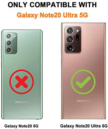 samsung Galaxy Not için 20 Ultra Kılıf, Samsung Galaxy Not için 20 Ultra 5G Kılıf, MOSNOVO Temizle İnce Yumuşak TPU + PC Kapak