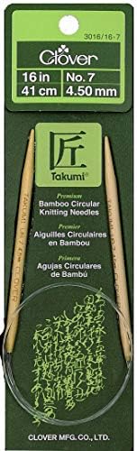 Yonca 3016/16-07 Takumi Bambu Dairesel 16 İnç Örgü İğneleri, Boyut 7
