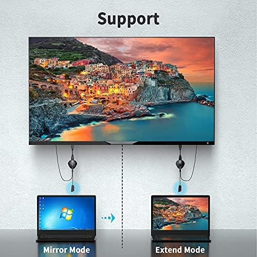 at-MiZhi Kablosuz HDMI Adaptörü 4 k, kablosuz HDMI Miracast Dongle, TV için, Streaming Video Alıcı Ekran Yansıtma, iPhone/Mac