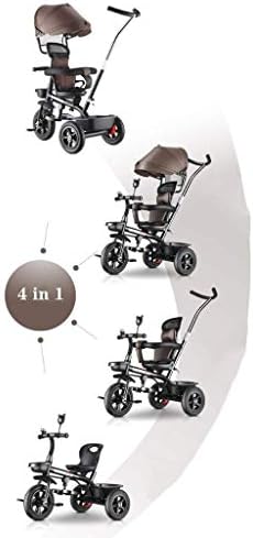 WALJX BicycleChildren Bisiklet Bebek Arabası İşlevli 1 Yaşında 2 Yaşında Çocuklar Üç Tekerlekli Bisiklet Koltuk Döner 3-6 Yaşında