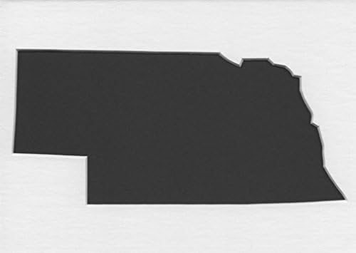 4 Katlı Mat Tahtadan Yapılmış 5x7 Nebraska Eyalet Şablonu