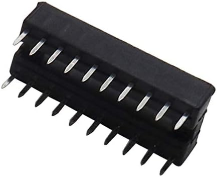 HONJIE IC Dıp Soket Çift Sıra 20 pins IC Soket Çeşitler 2.54 mm Pitch IC Soket Adaptörü Siyah Color-25Pcs …