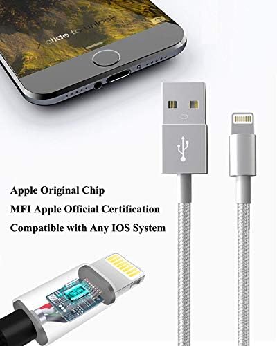 Yüksek Hızlı USB Hızlı Şarj Kablosu Apple iPhone H/H Max/XR/X/8/7 / 7 8 Artı/ Artı/ 6/ 6 için Şarj Kablosu Lightning [Apple