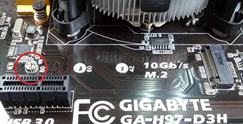 Mikro Konnektörler M. 2 SSD Gigabyte ve MSI Anakartlar için Montaj Vidaları Seti (L02-M2G-KIT) - Gümüş