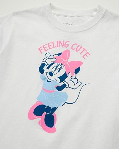 Disney Kız Prenses T-Shirt Paketi-Prenses, Dondurulmuş, Minnie Mouse (4 Paket)
