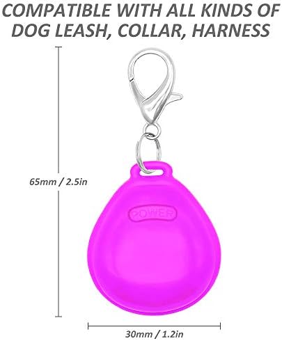 DOMİGLOW LED köpek tasması ışık - 2 Paket LED köpek etiketi ışık köpek tasması Clip-On köpek ışıkları Gece Yürüyüş ve Kamp