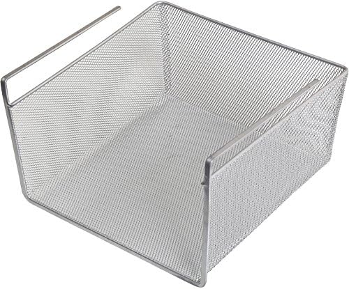 YBM Home Under Shelf Basket-Dolap Altı Paslanmaz Çelik Hasır Depolama Asılı Sepet Rafı Dolaplardaki, Kiler Odasındaki, Banyodaki,